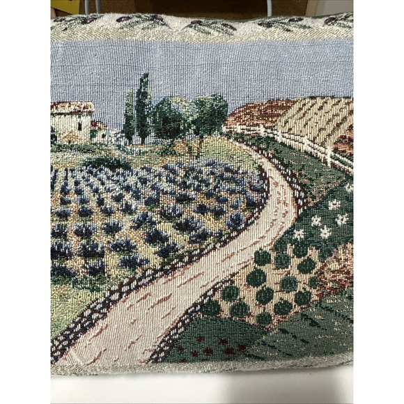 TAPESTRY KITCHEN Pillow 12X17 GRAPES & VINEYARD‎ FIELD - Picture 3 of 5